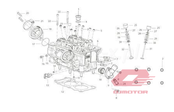 QJ SRT 800 X SİLİNDİR KAPAĞI