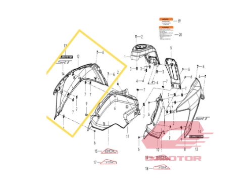 QJ SRT 800X DEPO ÜSTÜ SAĞ GRENAJ MAVİ