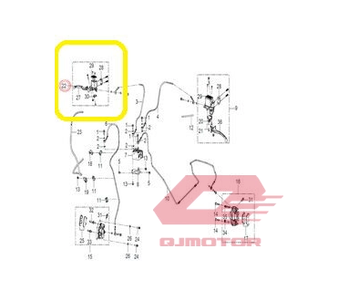 QJ SRT 800 X550 X ÖN FREN MERKEZİ ÜST R1