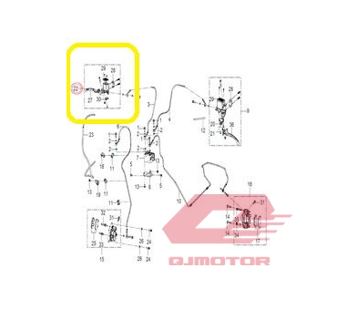 QJ SRT 800 X550 X ÖN FREN MERKEZİ ÜST R1