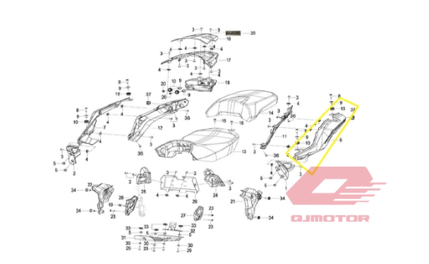 QJ SRT 550 X ARKA GRENAJ SOL GRİ MAVİ
