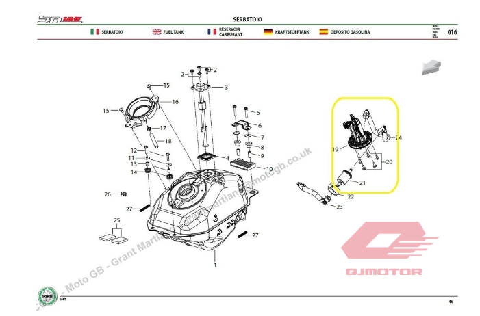 QJ SRK 400 RR BENZİN POMPASI