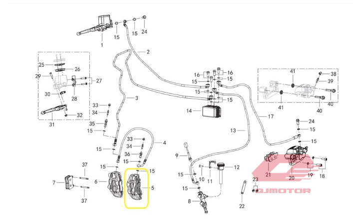 QJ SRK 400 RR ÖN FREN MERKEZİ SAĞ ALT