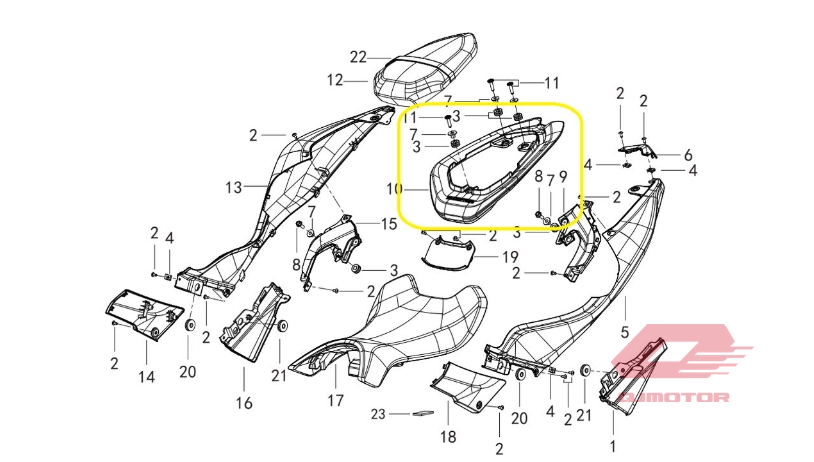 QJ SRK 125 S SELE ALTI KIRMIZI