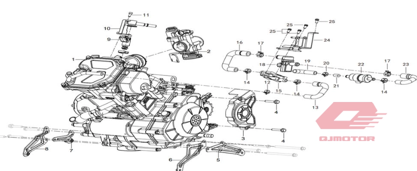 QJ SRK 125 R KELLE MOTOR