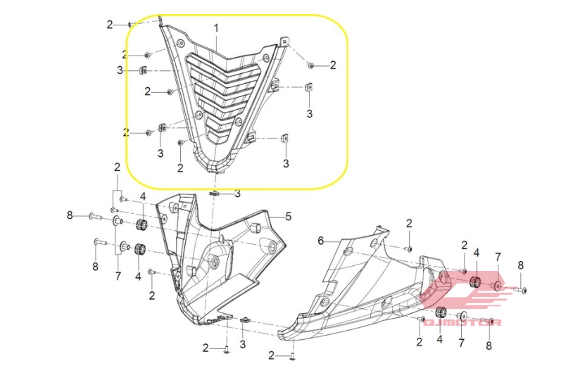 QJ SRK 125-R ALT SAKAL ORTA