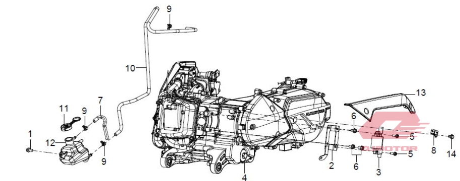 QJ TRX 12 MOTOR ŞASESİ