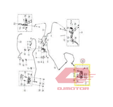 QJ TRX 12 SRK 125 S ARKA FREN MERKEZİ ALT