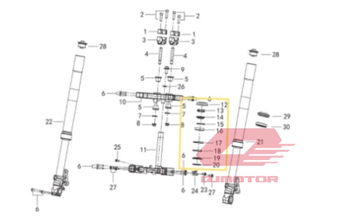 QJ TRX 12 ÖN DÜZEN FURJ TAKIMI T17