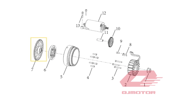 QJ FORTRESS 350 MARŞ RUBLE DİŞLİSİ F32