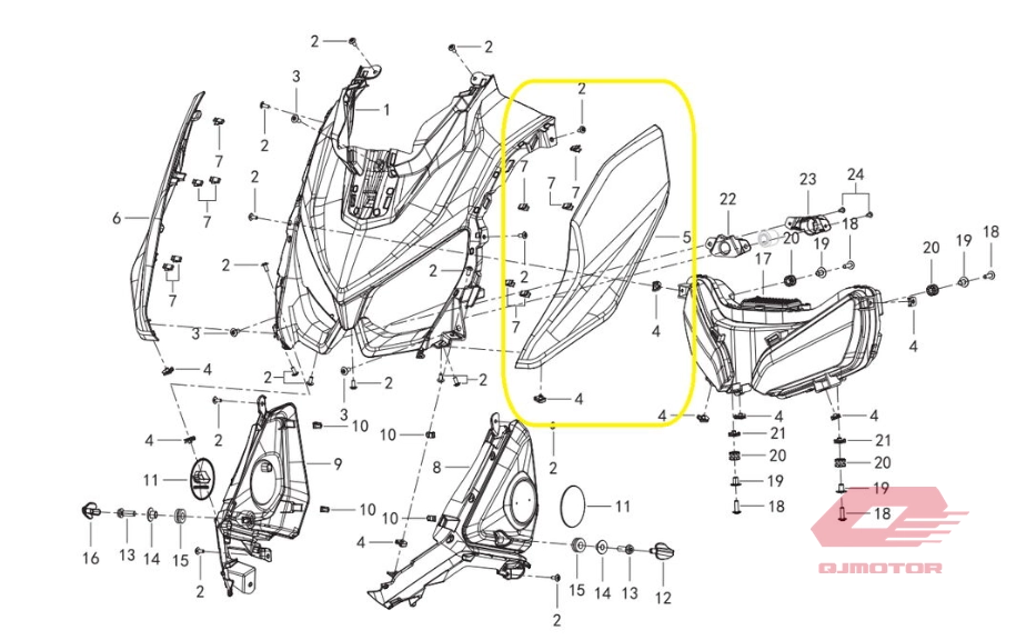 QJ FORTRESS 350 KAFA GRENAJI GRİ SOL