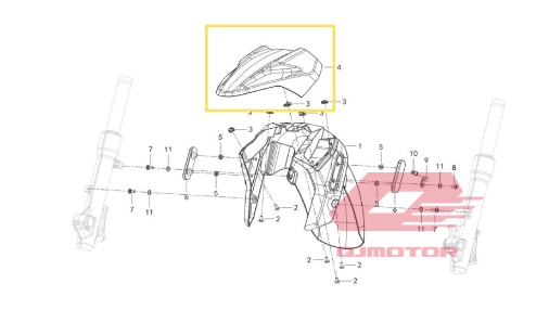 QJ FORTRESS 350 ÖN ÇAMURLUK SİYAH