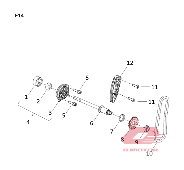QJ FORTRESS 350 YAĞ POMPASI DİŞLİSİ F39