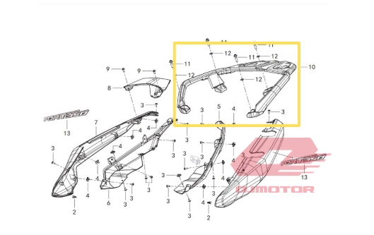 QJ FORTRESS 350 ARKA TUTAMAK DEMİRİ