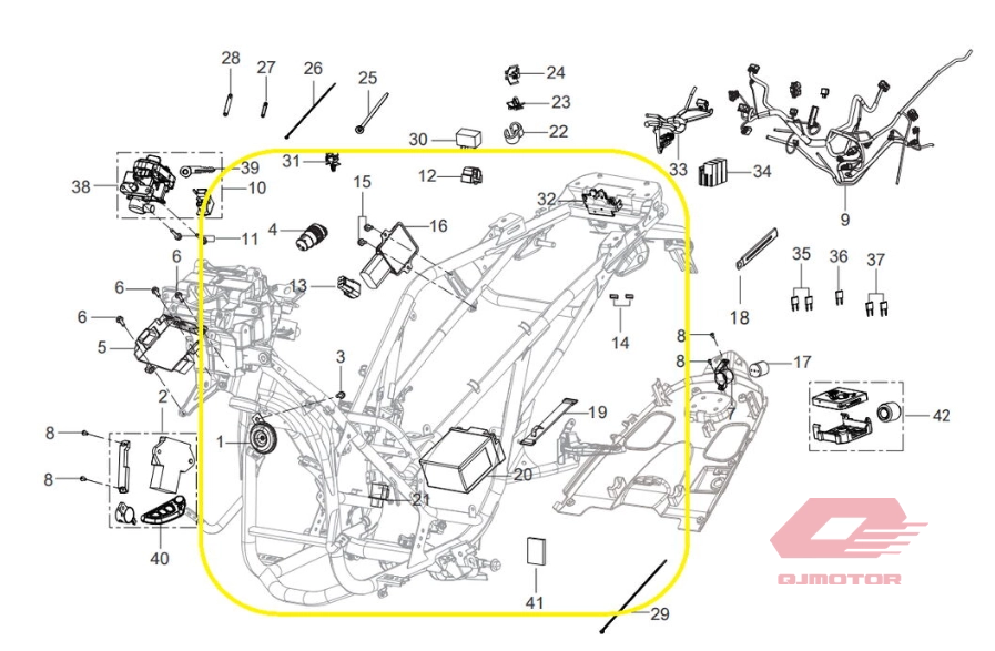 QJ ATR 125 MOTOR ŞASESİ