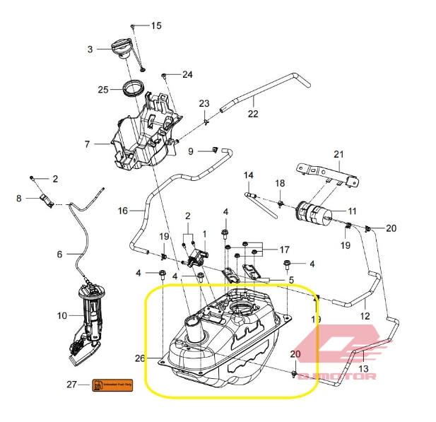QJ ATR 125 BENZİN DEPOSU