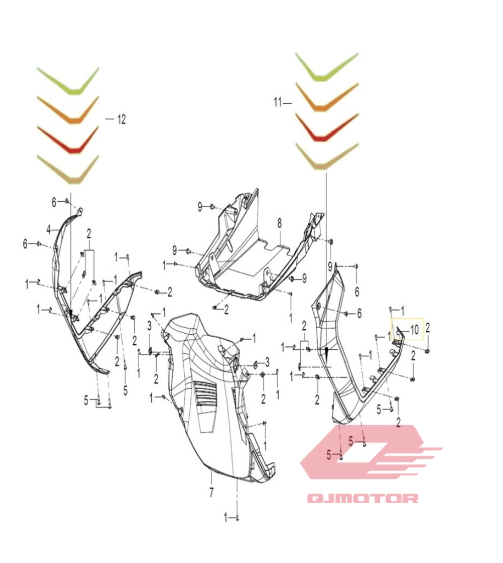 QJ ATR 125 ÖN GRENAJ ( ÇITA ) SOL FÜME SARI