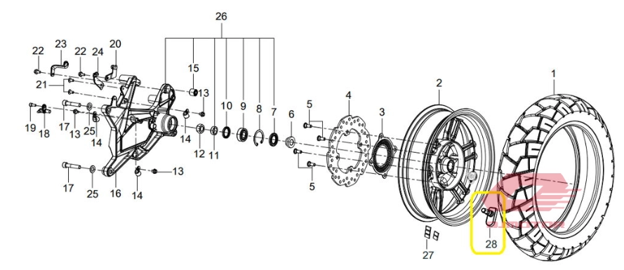 QJ ATR 125 LASTİK BASINÇ SENSÖRÜ A11