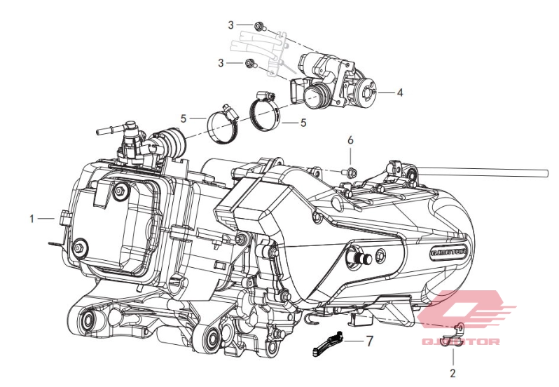 QJ VPS 125 LTM 125 KELLE MOTOR