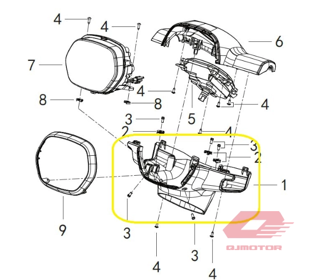 QJ LTM 125 FAR MUHAFAZA ALT YEŞİL