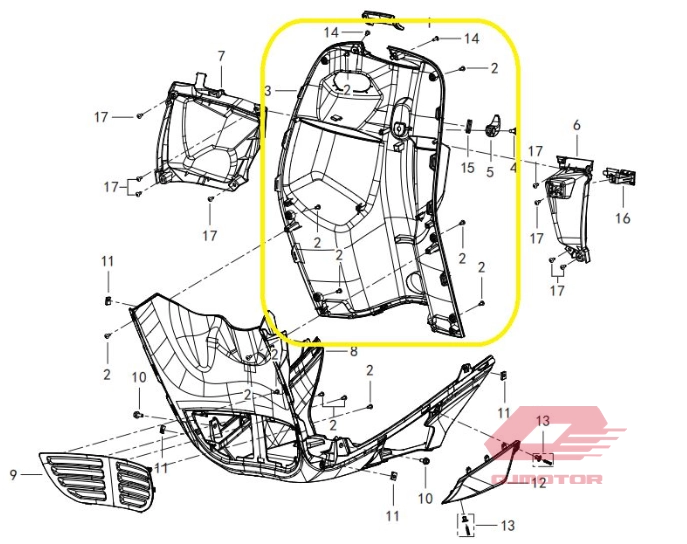 QJ LTM 125 İÇ KUTU KAHVERENGİ