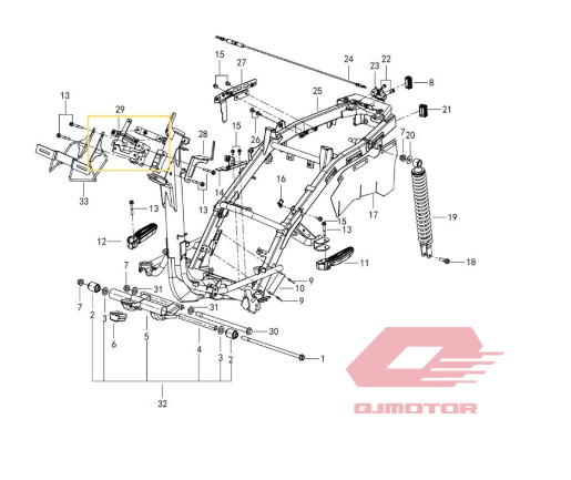QJ LTM 125 ÖN GRENAJ BAĞLANTI SACI